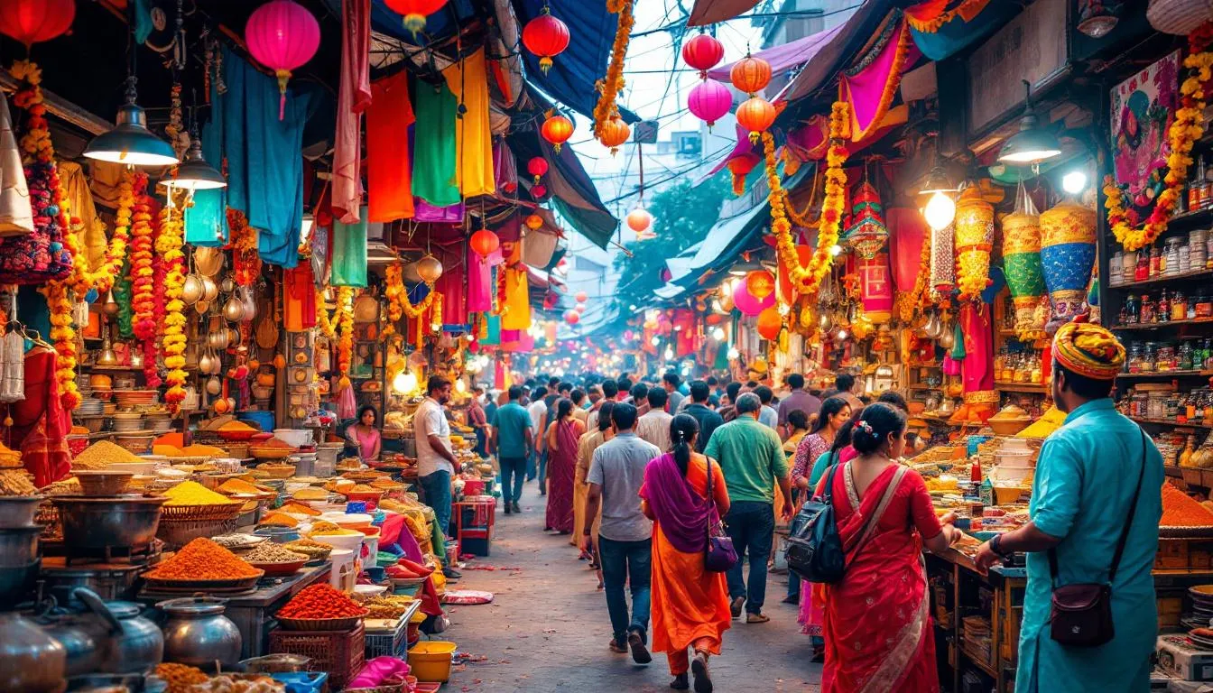 A festive atmosphere showcasing various home and kitchen festive offers in India.